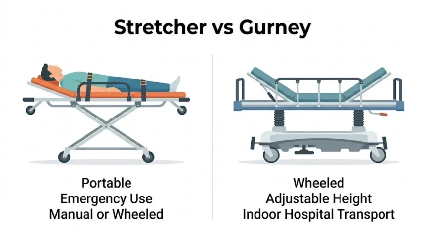Stretcher vs Gurney? This explains two essential medical tools that are vital for understanding.